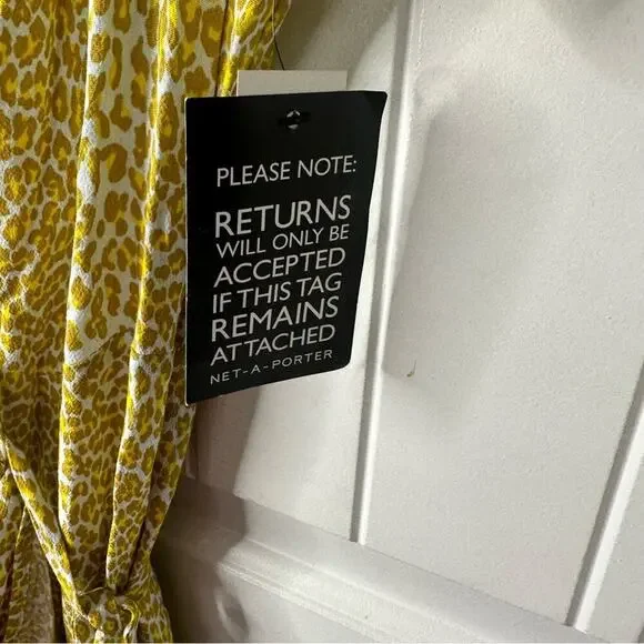 Diane Von Furstenberg Emilia leopard animal print wrap dress size small - Picture 6 of 10